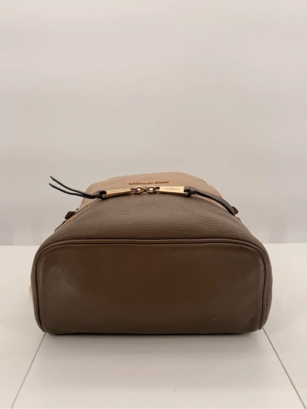 MICHAEL KORS Two-Tone Pebbled Leather Backpack